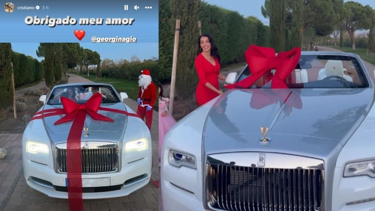 Cristiano Ronaldo recibe lujoso regalo navideño de su novia Georgina